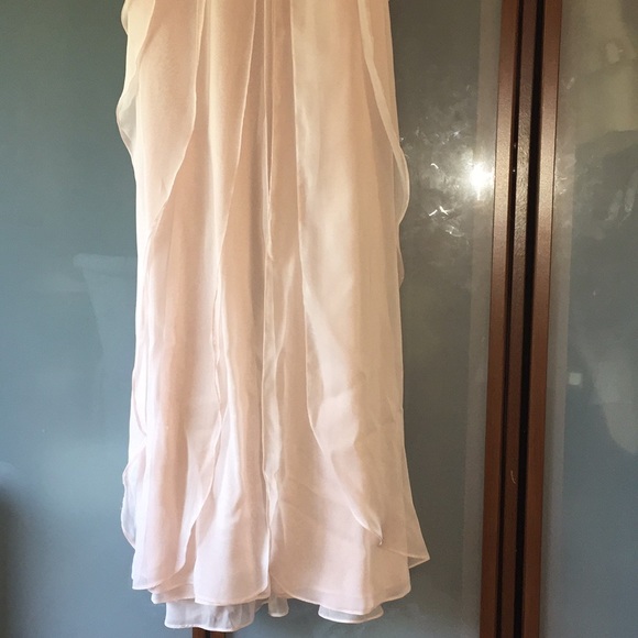 One shoulder Adrianna Papell gown in blush - Picture 3 of 7